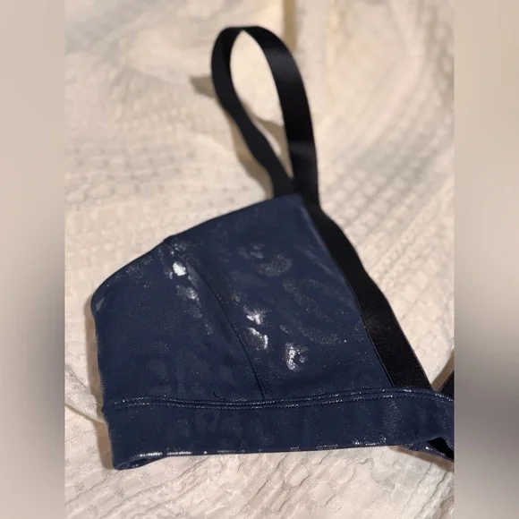Navy Blue Bralette Heroine Sports Size S BNWT - Picture 2 of 4